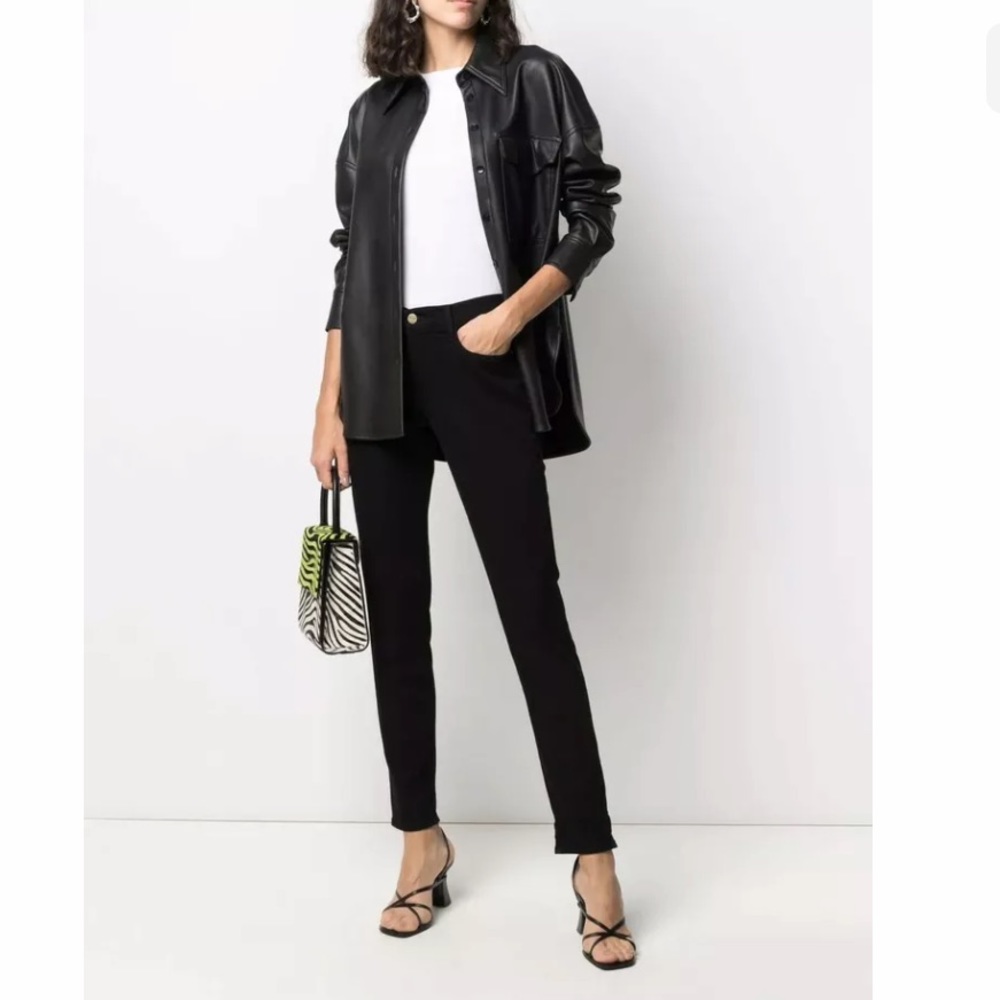 NWT Frame Denim Le Garcon Boyfriend Black Jeans